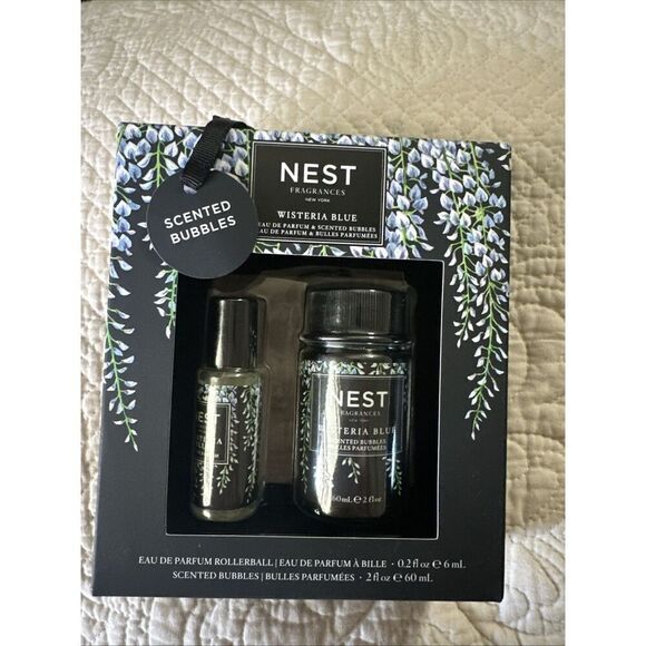NEST Fragrances Wisteria Blue Eau de Parfum & Scented Bubbles 2-Piece Gift Set - Picture 2 of 4